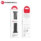 Forcell F-DESIGN Apple Watch 42mm/ 44mm/ 45mm/ 49mm szilikon óraszíj fekete