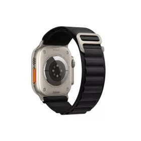   Forcell F-DESIGN Apple Watch 38mm/ 40mm/ 41mm poliészter óraszíj fekete