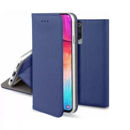 Smart magnet Honor X7b oldalra nyíló mágneses könyv tok szilikon belsővel kék