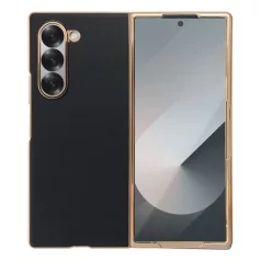   Samsung Galaxy Z Fold 6 fekete-arany hátlap és képernyővédő tok