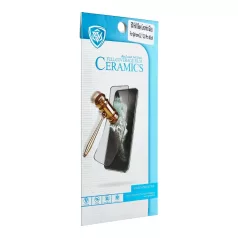   Samsung S931 Galaxy S25 5D hajlított kerámia keménységű előlapi fólia fekete kerettel