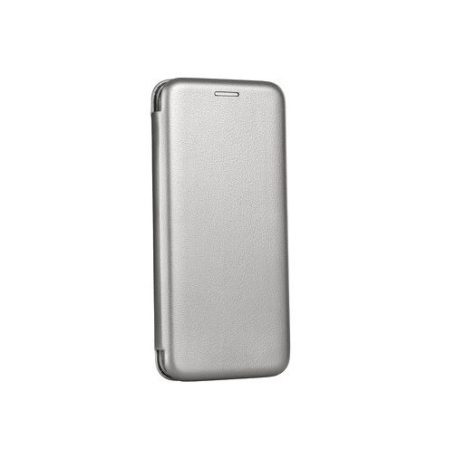 Forcell Elegance Samsung A566 Galaxy A56 5G oldalra nyíló mágneses könyv tok szilikon belsővel szürke