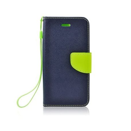 Fancy Xiaomi Redmi Note 14 Pro 5G / Note 14 Pro+ 5G oldalra nyíló mágneses könyv tok szilikon belsővel kék - lime