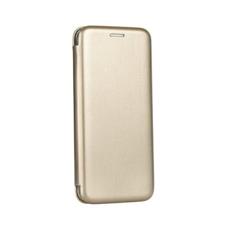Forcell Elegance Xiaomi Redmi Note 14 4G oldalra nyíló mágneses könyv tok szilikon belsővel arany