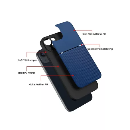 Forcell Noble Xiaomi 15 Pro kék szilikon tok