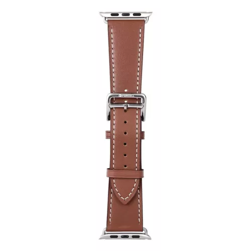 Forcell F-DESIGN FA20 Apple Watch 42mm/ 44mm/ 45mm/ 49mm ökobőr óraszíj barna