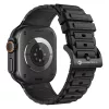 Forcell F-DESIGN FA06 Apple Watch 42mm/ 44mm/ 45mm/ 49mm szilikon óraszíj fekete