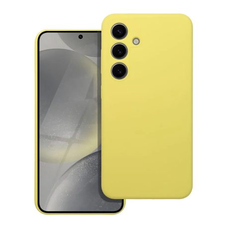 Silicon Case Honor 400 Lite kameravédős szilikon tok citromsárga