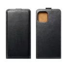 Slim Flexi Fresh flip tok - Samsung A175 / A176 Galaxy A17 4G / 5G lefelé nyíló mágneses könyv tok szilikon belsővel fekete