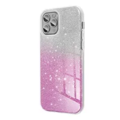   Forcell Shining tok - Samsung Galaxy A57 5G ezüst - pink csillogó tok
