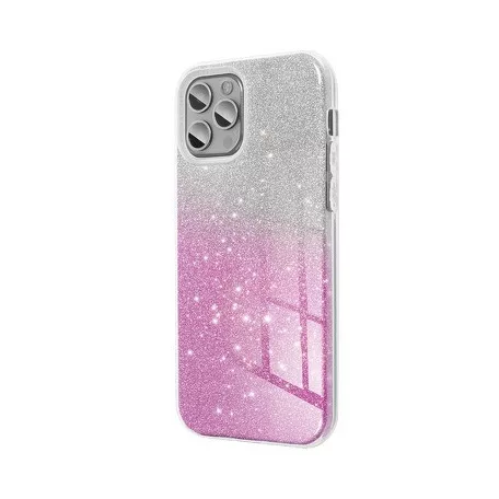 Forcell Shining tok - Samsung Galaxy A57 5G ezüst - pink csillogó tok