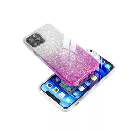 Forcell Shining tok - Samsung Galaxy A57 5G ezüst - pink csillogó tok