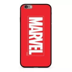   Marvel prémium szilikon tok edzett üveg hátlappal - Marvel 005 Huawei P40 piros (MPCMV2225)