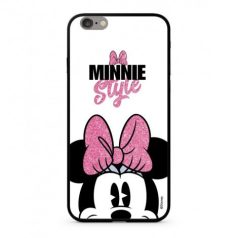   Disney prémium szilikon tok edzett üveg hátlappal - Minnie 050 Samsung G980 Galaxy S20 (6.2) fehér (DPCMIN32114)