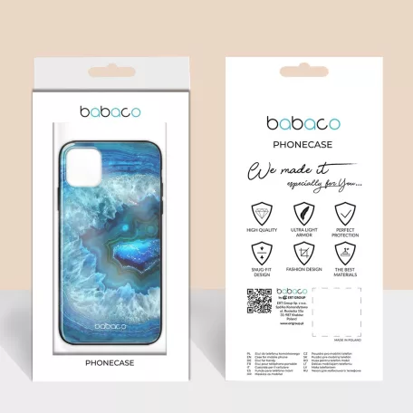 Babaco Abstrakt 001 Apple iPhone 12 Mini 2020 (5.4) prémium tok edzett üveg hátlappal