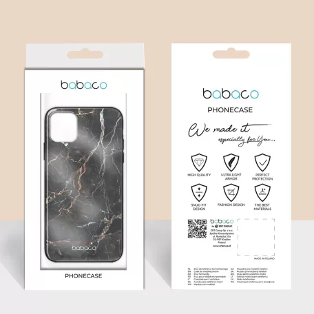 Babaco Abstrakt 005 Apple iPhone 12 Mini 2020 (5.4) prémium tok edzett üveg hátlappal