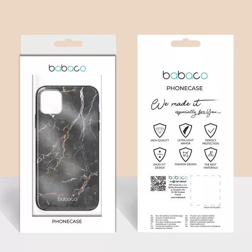 Babaco Abstrakt 005 Apple iPhone 12 Mini 2020 (5.4) prémium tok edzett üveg hátlappal
