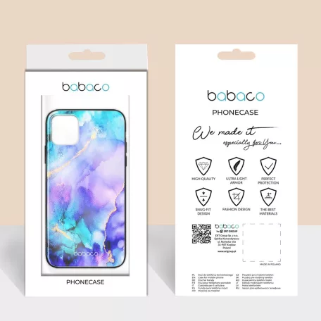Babaco Abstrakt 011 Apple iPhone 12 / 12 Pro 2020 (6.1) prémium tok edzett üveg hátlappal