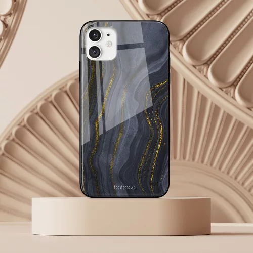 Babaco Marble 008 Huawei P30 Lite prémium tok edzett üveg hátlappal