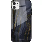 Babaco Marble 008 Apple iPhone 12 / 12 Pro 2020 (6.1) prémium tok edzett üveg hátlappal
