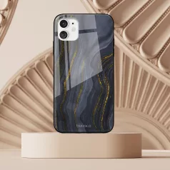   Babaco Marble 008 Apple iPhone 12 / 12 Pro 2020 (6.1) prémium tok edzett üveg hátlappal