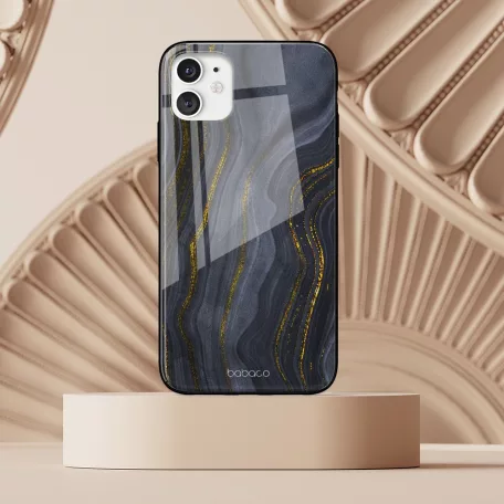 Babaco Marble 008 Apple iPhone 12 Pro Max 2020 (6.7) prémium tok edzett üveg hátlappal