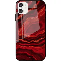   Babaco Marble 012 Apple iPhone 12 / 12 Pro 2020 (6.1) prémium tok edzett üveg hátlappal