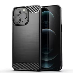   Apple iPhone 13 Mini (5.4) Carbon vékony szilikon tok fekete