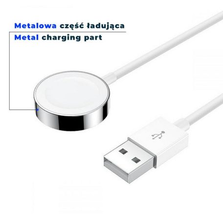 Apple Watch mágneses töltő adatkábel USB-A csatlakozóval (1m)