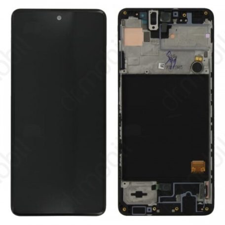 Samsung A037G (EU) Galaxy A03s (2021) fekete LCD kijelző érintővel (164mm)