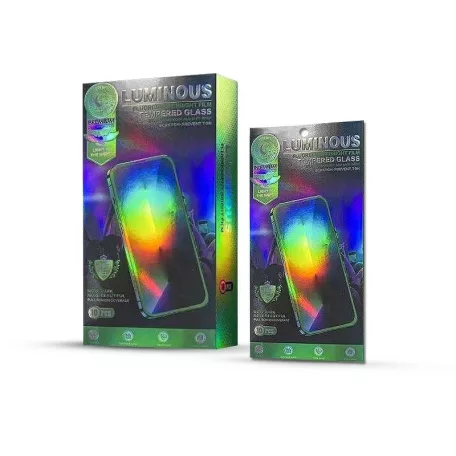 Fluoreszkáló Apple iPhone 11 (6.1) előlapi üvegfólia piros
