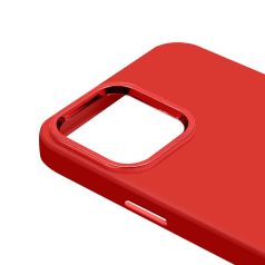   Ambi Case - Apple iPhone 12 / 12 Pro 2020 (6.1) piros szilikon tok