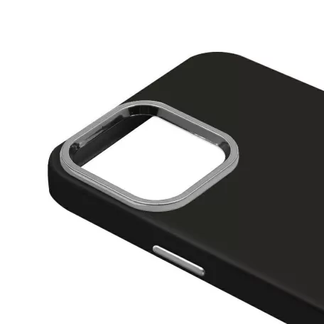 Ambi Case - Apple iPhone 13 Pro Max (6.7) fekete szilikon tok