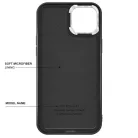 Ambi Case - Apple iPhone 14 Pro (6.1) fekete szilikon tok