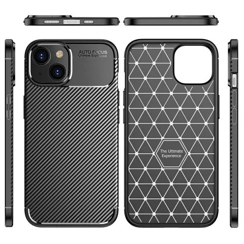 Carbon Armor Samsung G990B Galaxy S21 FE (2022) vékony szilikon tok fekete