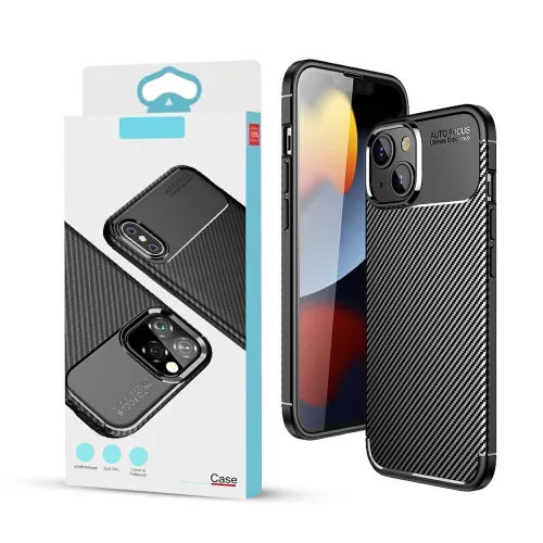 Carbon Armor Samsung S916 Galaxy S23 Plus (2023) vékony szilikon tok fekete
