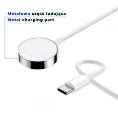   Apple Watch mágneses töltő adatkábel USB-C csatlakozóval (1m)