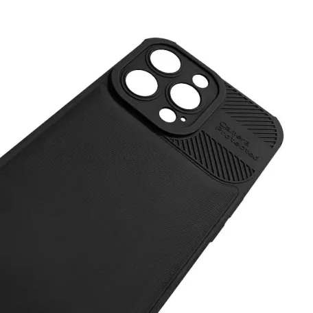 Cross Case - Samsung A346 Galaxy A34 5G fekete kameravédős szilikon tok