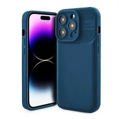   Cross Case - Xiaomi Redmi A1 / A2 kék kameravédős szilikon tok