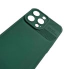 Cross Case - Xiaomi Redmi Note 12 4G zöld kameravédős szilikon tok