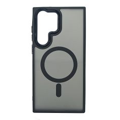   Magsafe Apple iPhone 12 / 12 Pro 2020 (6.1) TPU/PC tok (vezetéknélküli töltéshez) fekete