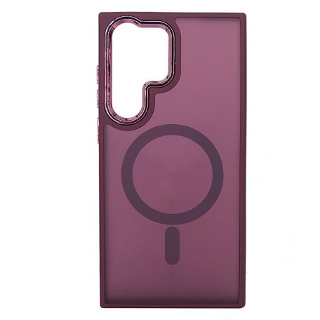 Magsafe Apple iPhone 14 (6.1) TPU/PC tok (vezetéknélküli töltéshez) lila