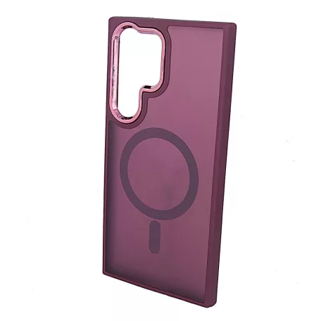 Magsafe Apple iPhone 14 (6.1) TPU/PC tok (vezetéknélküli töltéshez) lila