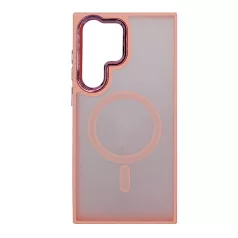   Magsafe Samsung S916 Galaxy S23 Plus (2023) TPU/PC tok (vezetéknélküli töltéshez) pink