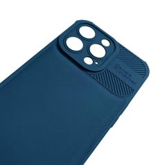   Cross Case - Xiaomi Redmi Note 12S kék kameravédős szilikon tok