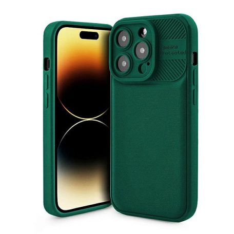 Cross Case - Xiaomi Redmi Note 12S zöld kameravédős szilikon tok