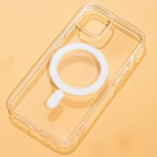 Anti - Shock MagSafe Apple iPhone 15 Pro Max (6.7) ütésálló, átlátszó szilikon tok