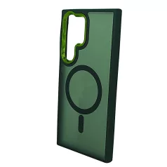  Magsafe Apple iPhone 13 (6.1) TPU/PC tok (vezetéknélküli töltéshez) zöld