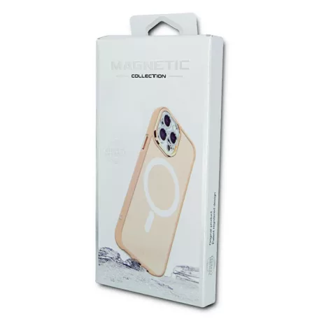 Magsafe Apple iPhone 13 (6.1) TPU/PC tok (vezetéknélküli töltéshez) pink