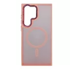 Magsafe Apple iPhone 15 Pro Max (6.7) TPU/PC tok (vezetéknélküli töltéshez) pink
